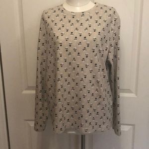 EUC CROFT & BARROW “SNOWMAN” LS TOP SIZE 1X